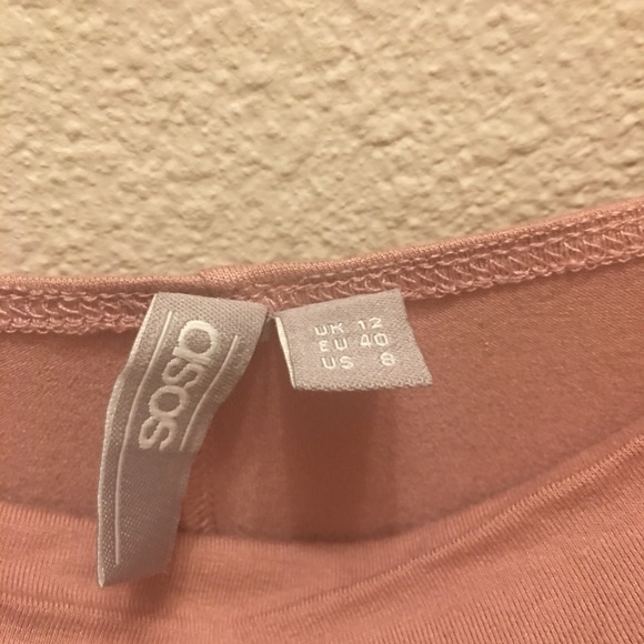 Blush Colored ASOS Short Dress - Size 8 (H-5) - Picture 4 of 4